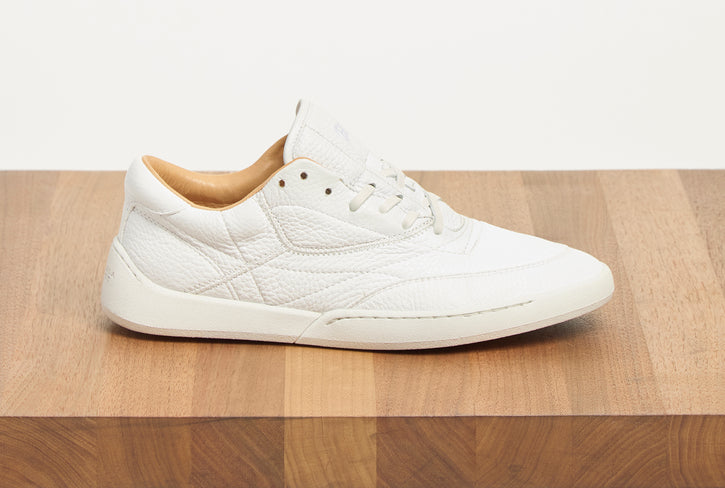 Ohio Slip-on Sneaker in White Textured Leather