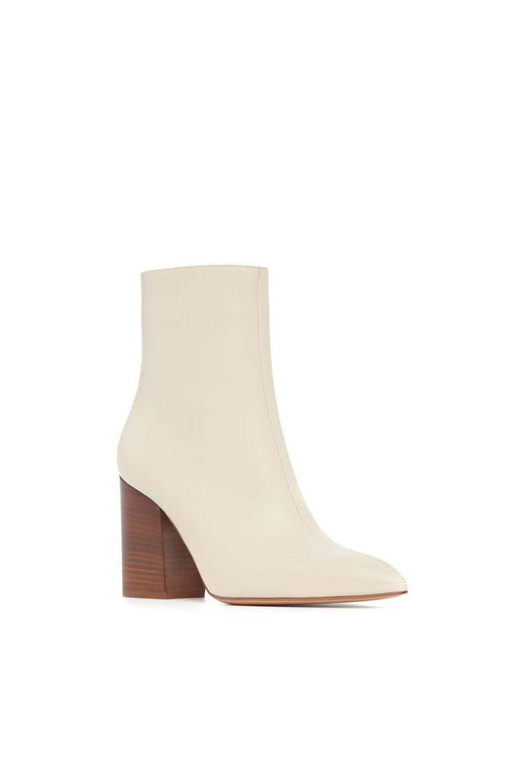 Rio Ankle Boot in Cream Leather