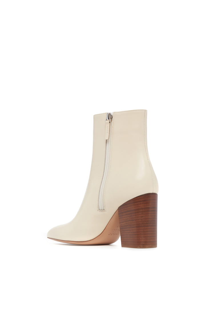 Rio Ankle Boot in Cream Leather