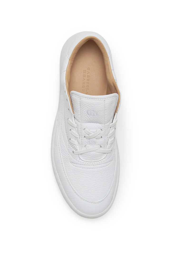 Ohio Slip-on Sneaker in White Textured Leather