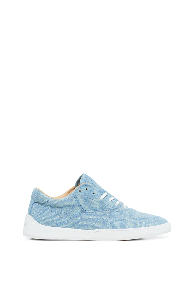 Ohio Slip-on Sneaker in Light Blue Suede Denim