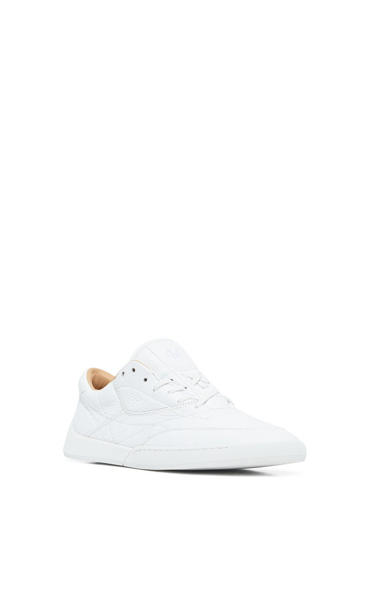 Ohio Slip-on Sneaker in White Textured Leather